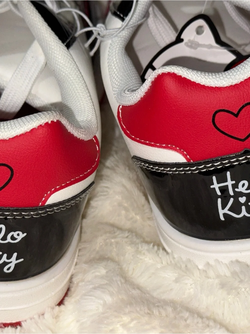 Hello Kitty Kids Red, White & Black Fashion Sneakers